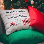 Personalisierter Die Liebe zwischen FAMILIEN kennt keine Distanz Zwei Bundesland Landkarten Kissenbezug Fernbeziehung Umzug Weihnachten Geschenk