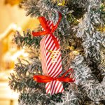 Personalized Sweets Cane Christmas Cracker Name Place Gift Box Table Decoration for Family Friends Kids