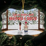 Ornamento in ceramica personalizzato con i nomi dei fratelli e delle sorelle Regalo di Natale per la famiglia