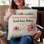 Personalisierter Die Liebe zwischen FAMILIEN kennt keine Distanz Zwei Bundesland Landkarten Kissenbezug Fernbeziehung Umzug Weihnachten Geschenk