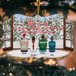 Ornamento in ceramica personalizzato This Is Us con nomi Regalo di Natale per la famiglia, i fratelli e le sorelle