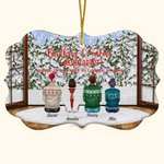 Personalized Brothers and Sisters Never Apart Ceramic Ornament with Names Gift for Family Brothers Sisters