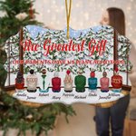 Personalized Our Parents Gave Us Was Each Other Ceramic Ornament with Names Christmas Gift for Family Brothers Sisters