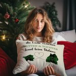 Personalisierter Die Liebe zwischen FAMILIEN kennt keine Distanz Zwei Bundesland Landkarten Kissenbezug Fernbeziehung Umzug Weihnachten Geschenk