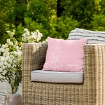 Personifierad Födelseblomma Konstellation Kuddöverdrag Heminredning med namn Födelsedag Julklapp för kvinnor Flickor