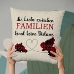 Personalisierter Die Liebe zwischen FAMILIEN kennt keine Distanz Zwei Bundesland Landkarten Kissenbezug Fernbeziehung Umzug Weihnachten Geschenk