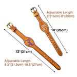 Personalized 2 Pcs Cowhide Leather Saddle Stirrup Hobbles with Glittering Monogram Name Birthday Horse Riding Gift for Horse Lovers