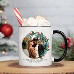 Tasse en céramique avec photo et texte 11oz/15oz Tasse à café Anniversaire Saint-Valentin Cadeau pour Couple Famille