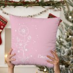 Personifierad Födelseblomma Konstellation Kuddöverdrag Heminredning med namn Födelsedag Julklapp för kvinnor Flickor