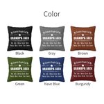 Funda de cojín personalizada My Favorite People Call Me Grandpa (Mi gente favorita me llama abuelo) Cumpleaños Día del Padre Regalo para papá Abuelo