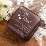 Personalised You Are All I Need Leather Jewellery Box Travel Case Valentine's Day Anniversary Gift for Her