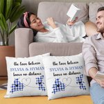 Personalised The Love Between Family Knows No Distance Two States Cushion Throw Pillow Cover Long Distance Moving Away Christmas Gift for Family