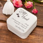 Personalised You Are All I Need Leather Jewellery Box Travel Case Valentine's Day Anniversary Gift for Her