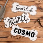 Henkilökohtainen Bone muotoinen roikkuu Crate merkki koiran nimi lahja koiran ystäville