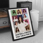 Personalisierte Ära Tour Leinwand Poster Foto Collage dekorative Malerei Retro Wandkunst Geburtstag Jahrestag Geschenk für Familie Bestie Fashionista