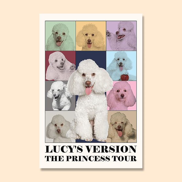 Gepersonaliseerde Era Tour Canvas Poster Fotocollage Decoratief Schilderij Retro Muurkunst Verjaardag Verjaardagscadeau voor familie Bestie Fashionist