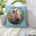Taie d'oreiller personnalisée avec photo et texte Décoration d'intérieur Anniversaire Saint-Valentin Cadeau pour couple Famille