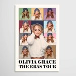 Personalisierte Ära Tour Leinwand Poster Foto Collage dekorative Malerei Retro Wandkunst Geburtstag Jahrestag Geschenk für Familie Bestie Fashionista