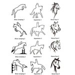 Personalized Retro Wooden Stable Horse Door Engraving Name Plates with Pattern Housewarming Gift for Horse Lovers