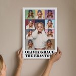 Personalisierte Ära Tour Leinwand Poster Foto Collage dekorative Malerei Retro Wandkunst Geburtstag Jahrestag Geschenk für Familie Bestie Fashionista