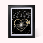 Personalized Blessed to be Called Nana Butterfly Frame with 1-9 Names Birthday Mother’s Day Gift for Mom Grandma