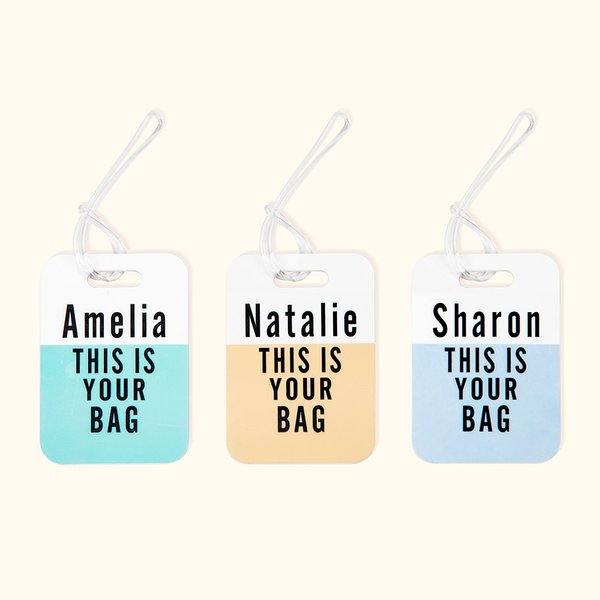 Etiqueta personalizada para bolsa de viaje con nombre y dirección Divertido regalo de cumpleaños para los amantes de los viajes