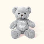 Ourson souvenir personnalisé avec petite urne et message Sympathie Cadeau commémoratif pour les personnes en deuil