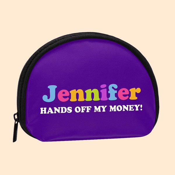 Personalized Colorful Kids Coin Wallet with Name Birthday Children's Day Gift for Boys and Girls