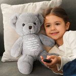 Ourson souvenir personnalisé avec petite urne et message Sympathie Cadeau commémoratif pour les personnes en deuil