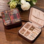 Personalized Library Book Retro Design Jewelry Box with Name Gift for Her
