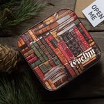 Personalized Library Book Retro Design Jewelry Box with Name Gift for Her