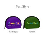 Personalized Colorful Kids Coin Wallet with Name Birthday Children's Day Gift for Boys and Girls