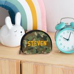 Personalisierte Camouflage-Stil ändern Brieftasche Zipper Geldbörse Tasche mit Namen Geschenk für Jungen Kind