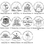 Personalised Ex Libris From The Library of Book Embosser Stamp with Name Christmas Books Lover Gift for Librarian Book Club