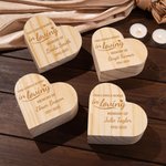 Portacandele a forma di cuore in legno inciso personalizzato Regalo commemorativo per amici di famiglia