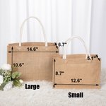 Borsa personalizzata con farfalla e fiori in iuta e nome della damigella d'onore, regalo di nozze per la festa della sposa.