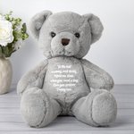 Ourson souvenir personnalisé avec petite urne et message Sympathie Cadeau commémoratif pour les personnes en deuil
