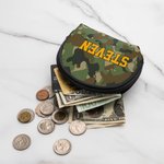 Personalisierte Camouflage-Stil ändern Brieftasche Zipper Geldbörse Tasche mit Namen Geschenk für Jungen Kind