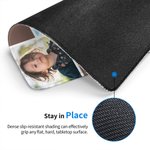 Personalised Photo Collage Mouse Pad Love Desk Mouse Mat with Text Computer Accessory Gift for Dad Mom Grandparent
