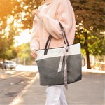 Sac en toile personnalisé avec poignée et ruban Wedding Bridesmaid Bridal Shower Bachelorette Gift for Bridesmaid Friends