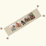 Personalisierte Familie Foto Collage Tischtuch mit Namen Esszimmer Dekoration Geburtstag Housewarming Geschenk für Familie