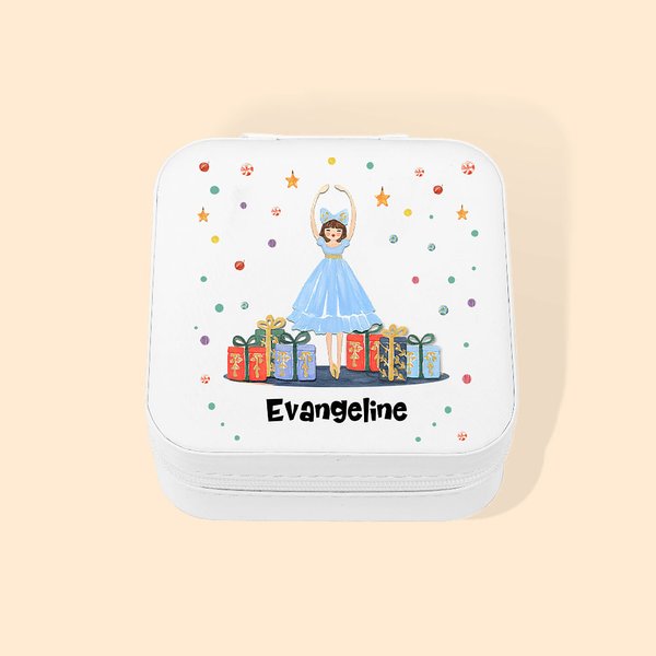 Gepersonaliseerde Notenkraker Muis Prins Ballet Girl Patroon Sieraden Box Kerst Verjaardag Bruiloft Gift voor haar