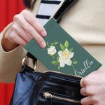 Personalizzato acquerello nascita fiore Squeeze Top viaggio occhiali caso con nome compleanno Natale damigella d'onore regalo per le donne ragazze