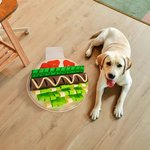 Tapis d'éveil Taco personnalisé pour animaux de compagnie pour une alimentation lente et une recherche naturelle de nourriture Jouet interactif pliabl