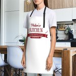 Personalized Waterproof Oxford Cloth Name Apron with Adjustable Neck Strap Housewarming Gift for Cooking Lover