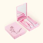 Personalised Birth Flower Portable Travel Makeup Brush Set Birthday Wedding Gift for Women Girls