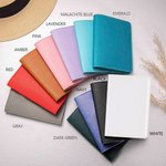 Gepersonaliseerde Geboorte Flower Lederen Paspoort Cover Bagagelabel Set met Naam Travel Essential Verjaardagscadeau voor vrouwen