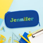 Personalizzato grande capacità doppio strato astuccio portamatite sacchetto con nome Forniture scolastiche Compleanno regalo di ritorno a scuola per i bambini