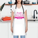 Personalized Waterproof Oxford Cloth Name Apron with Adjustable Neck Strap Housewarming Gift for Cooking Lover