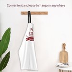 Personalized Waterproof Oxford Cloth Name Apron with Adjustable Neck Strap Housewarming Gift for Cooking Lover
